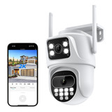 Camara De Seguridad Exterior 2.5k/6mp Wifi Doble Lente