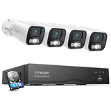 Tmezon Sistema De Camara De Seguridad Poe 4k 16ch Nvr-h.265