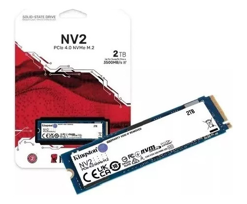 Ssd M.2 Kingston Nv2 2tb Nvme 2280 Pci-e Gen 4.0 3500mb/s