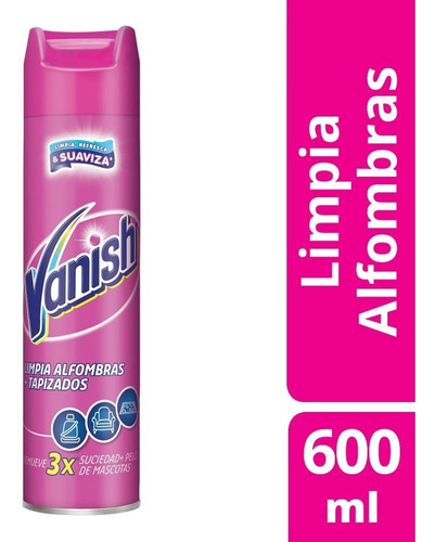 Vanish Limpia Alfombras + Tapizados Aerosol 600ml X 2un