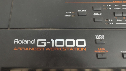 Teclado G 1000  Roland -arranger Workstation-usado-6 Oitavas