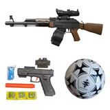 Ak47 Lanzador Hidrogel, Gotcha Automatico + Regalo Tambor 