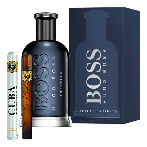 Hugo Boss Bottled Infinite 200ml Caballero+perfume Cuba 35ml
