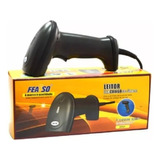 Leitor Código De Barras Laser Usb F-cod08 Feasso Preto 5v