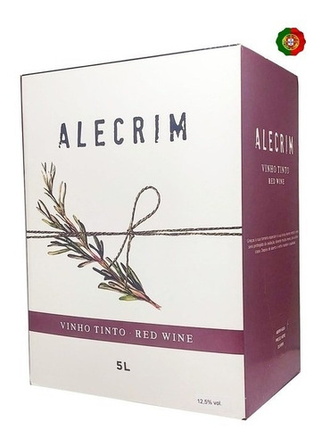  Wineyards And Wine Alecrim Vinho Português Tinto Bag In Box 5 L