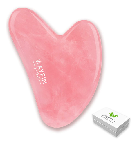 Gua Sha Stone, Herramienta Guasha De Cuarzo Rosa Para Masaje