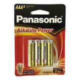 Pila Aaa Alcalina Panasonic Blister X 4 Unidades