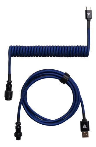 Cable Para Teclado Fantech Ac701 Coiled Usb-c Blue