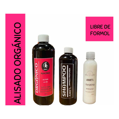 Kit Alisado Orgánico. Sin Formol. 1 Lt | Meses sin interés
