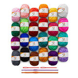 Kit De Crochet Mini 24-hilos Compatible Con Todos Los Nivele