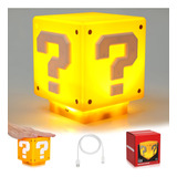 Mario Led Luz Noche Usb Con Signo Interrogac Y Sonido,regalo