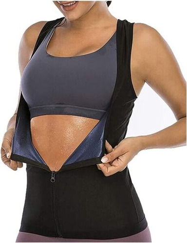 Faja Reductora Sweat Shaper Musculosa Con Cierre Para Dama