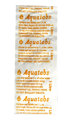 Purificadoras De Agua (1 Sachet 10 Unidades)