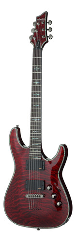 Guitarra Eléctrica Schecter Hellraiser C-1 De Arce/caoba Black Cherry Con Diapasón De Palo De Rosa