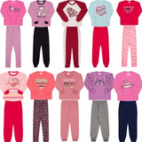 Kit 10 Peças Moletom Feminino Infantil Menina Inverno Barato