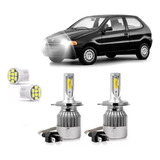 Kit Lampada Super Led H4 Palio 96 97 98  Farol Alto E Baixo