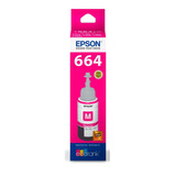 Botella Tinta Epson T664 Original Magenta 70 Ml T664320