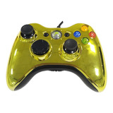 Control Alambrico Cromado Para Xbox 360 Original