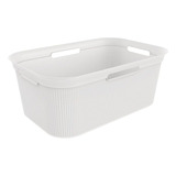 Cesta De Ropa Brisen 41 Lt Rotho 59x23x39 Cm Blanco