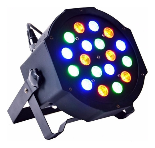 Foco Slim Par 18 Led Rgb Luz Fiesta 