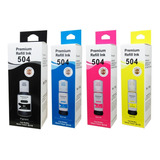 Kit Tintas Premium Refill Ink T504 Ep 504  