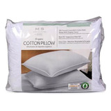 2 Almohadas Organicas Cotton Pillow De 300 Hilos Y Funda Color Blanco