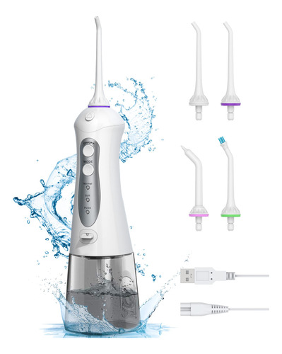 Hilo Dental De Agua Inalmbrico Para Dientes, Limpiador Profe