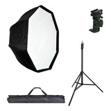 Octabox Softbox 80cm + Tripié 2.10m + Soporte Para Flash