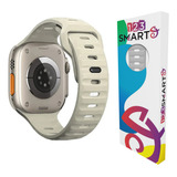 Pulseira De Silicone Mariner Compativel Com Apple Watch Ultra 1 E 2 Iwatch 9 8 7 6 5 4 3 2 1 Se 42mm 44mm 45mm Ultra 49mm Cor Off White