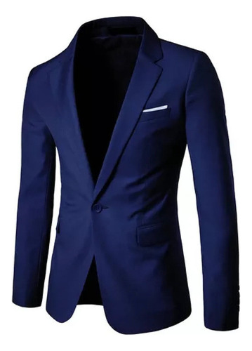 Blazer Masculino, Ligero, Casual, Sólido, Con Un Botón, Casc