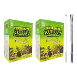 Kit Tereré - 02 Ervas Kurupí 500g + Bomba Inox E Escovinha