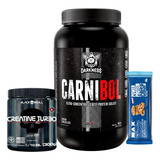 Carnibol 907g Proteína Carne + Creatina Turbo 300g + Brinde