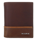 Billetera Miura Hombre Mod.  Matheo 100 % Cuero Diseño Único