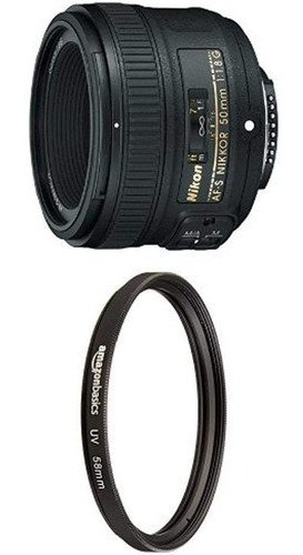 Lente Nikon 50 Mm F / 1.8g Para Camaras Dslr, Proteccion Uv