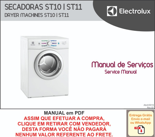 Manual Técnico Serviço Secadora Electrolux St10 / St11