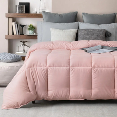 Edredón Matrimonial Acolchado Reversible Esquimal Relleno Down Alternative, Ultra Suave, Todo Clima, Compatible Con Funda Duvet Rosa | Meses sin interés