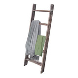 Estantería Tipo Escalera De Madera Color Marrón De 53.9 in.