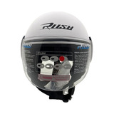 Casco Bco Mate L C/visor Rush Jet05 Homolog Euro Brapp Motos