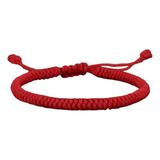 Pulsera Tibetana Trenzada Roja Protección Suerte Prosperidad