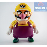 Figura Mario Bros Articulado Wario 11,5 Cms Calidad