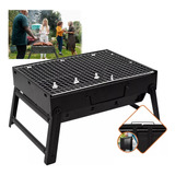 Mini Parrilla De Carbón Asador Portatil Plegable Camping