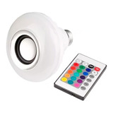 4 Foco Led De Colores Con Bocina Bluetooth Y Control
