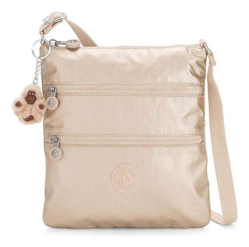 Kipling Bandolera Keiko Starry Gold Metallic 100% Original