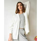 Saco Cardigan Blanco Simil Zara Akiabara María Cher Awada