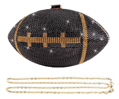 Gripit Bling Rhinestone Forma De Fútbol Rugby Extravagante B