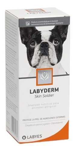 Shampoo Labyderm Skin Soldier Para Perros Y Gatos 220 Ml Fragancia Natural
