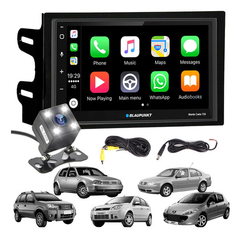 Pantalla Blaupunkt Android Apple Fox 307 Bora Con Camara Led