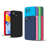 Capa Capinha Compativel Mi 11 Lite Silicone Aveludado 