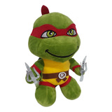 Peluche Tortuga Ninja Raphael. 24cms // Importado