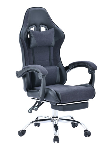 Silla Gamer Reclinable Descansa Pies Escritorio Oficina